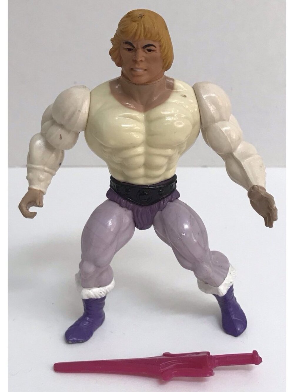 Vintage Original 1981 MOTU Soft Head PRINCE ADAM w/Sword Mattel Taiwan